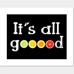 I Feel Good Lemon Orange Lime Red Orange Yellow Green Citrus Posters and Art